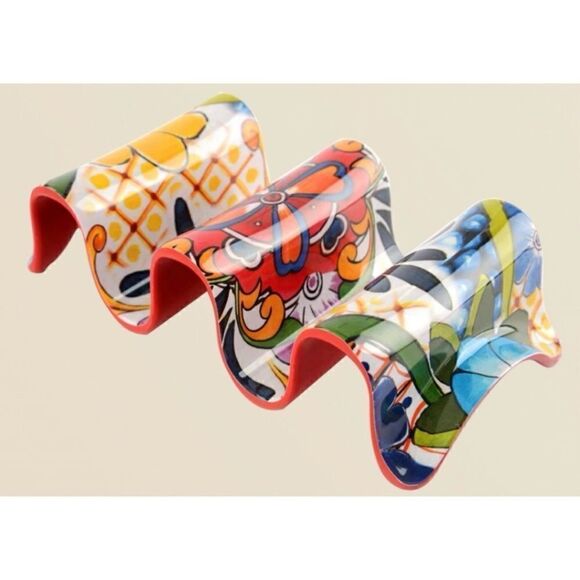 Prepara Multi Taco Holder in Red / two sided Set Of 4 - Picture 4 of 5